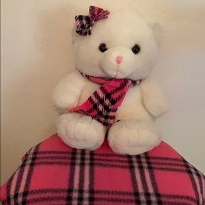 Build a bear baby with her blanket